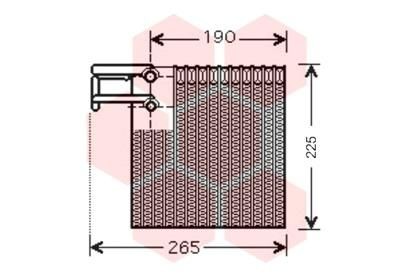 VAN WEZEL Air conditioning evaporator Article number: 1300V257 cheaply
