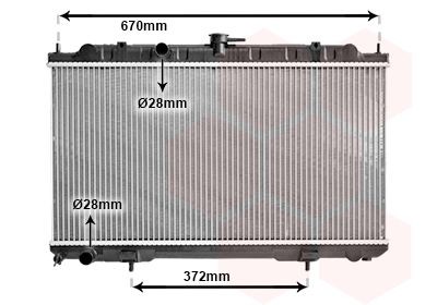 VAN WEZEL Engine radiator Article number: 13002245 cheaply