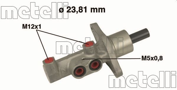 METELLI Peapiduri silinder Artikli number: 05-0475 soodsalt