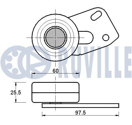 RUVILLE 3454012 Верига, задвижване на маслената помпа PASSAT 1.9 TDI 4motion 130 K.C. дизел 2005