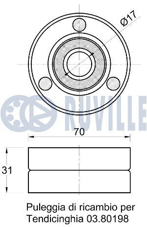 RUVILLE Guides, timing chain Article number: 3458004 cheaply