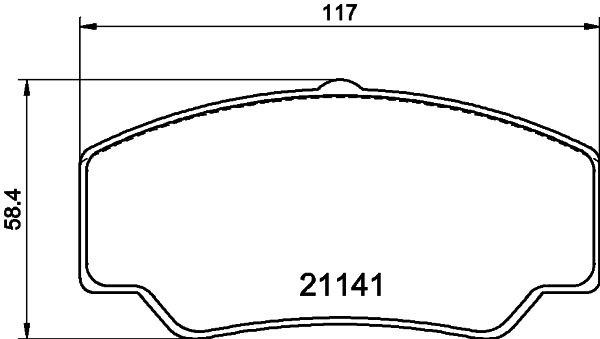 MINTEX Brake pad set Article number: MDB1341 cheaply