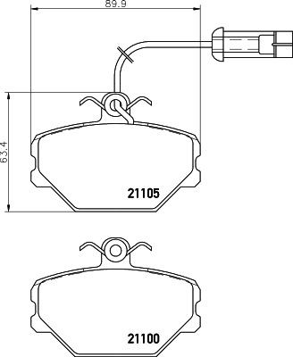 MINTEX Brake pad set Article number: MDB1384 cheaply