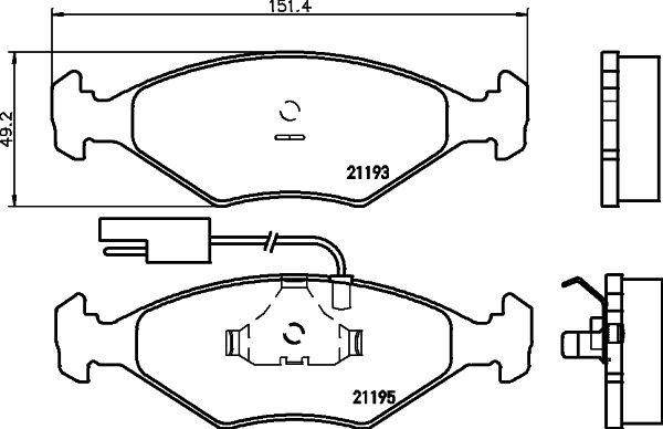MINTEX Brake pad set Article number: MDB1430 cheaply