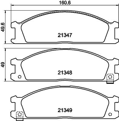 MINTEX Brake pad set Article number: MDB1482 cheaply