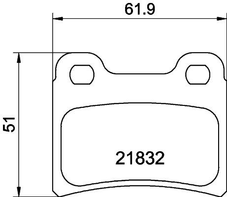 MINTEX Brake pad set Article number: MDB1554 cheaply