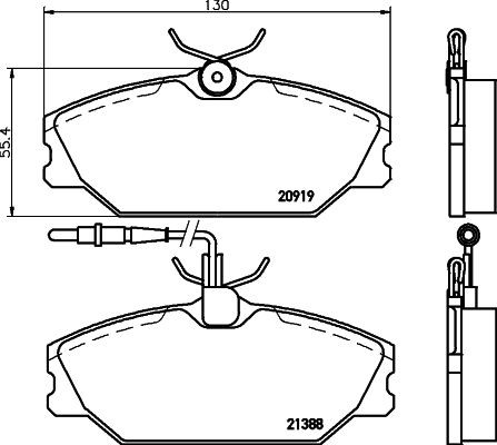 MINTEX Brake pad set Article number: MDB1613 cheaply