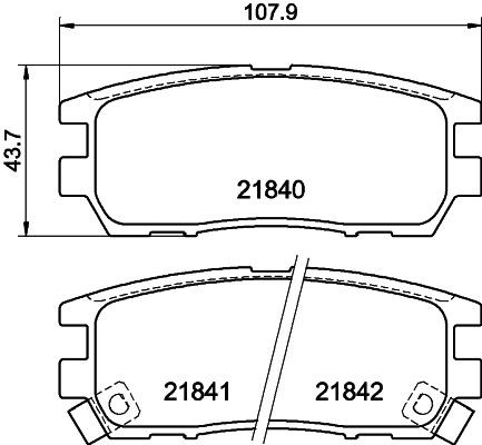 MINTEX Brake pad set Article number: MDB1646 cheaply