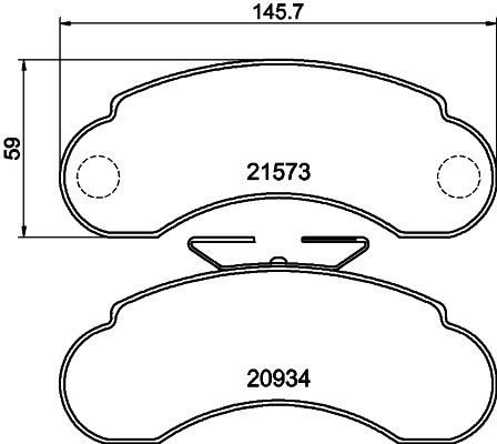 MINTEX Brake pad set Article number: MDB1649 cheaply