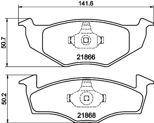 MINTEX Bremseklosser artikkelnummer: MDB1805 billig