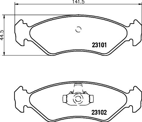 MINTEX Brake pad set Article number: MDB1884 cheaply