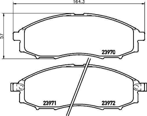 MINTEX Brake pad set Article number: MDB2180 cheaply