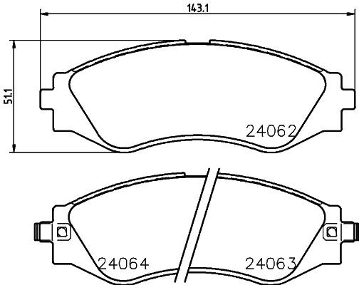 MINTEX Brake pad set Article number: MDB2563 cheaply
