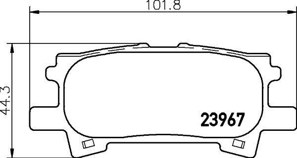 MINTEX Brake pad set Article number: MDB2572 cheaply