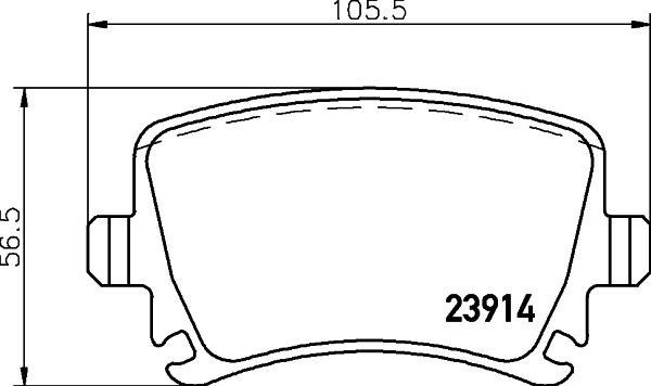 MINTEX Brake pad set Article number: MDB2580 cheaply