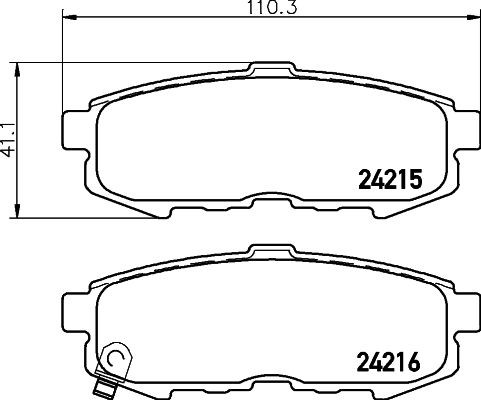 MINTEX Brake pad set Article number: MDB2666 cheaply
