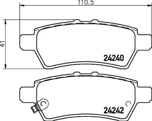 MINTEX Brake pad set Article number: MDB2716 cheaply