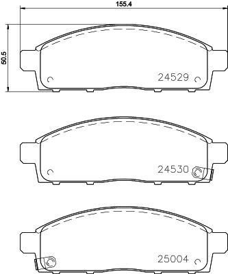 MINTEX Brake pad set Article number: MDB2882 cheaply