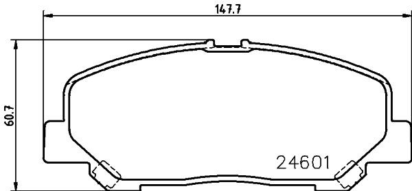 MINTEX Brake pad set Article number: MDB3012 cheaply