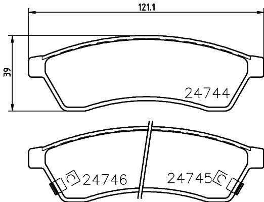 MINTEX Brake pad set Article number: MDB3020 cheaply
