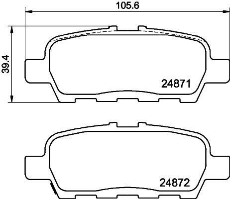 MINTEX Brake pad set Article number: MDB3026 cheaply