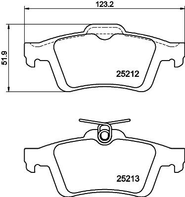 MINTEX Brake pad set Article number: MDB3150 cheaply