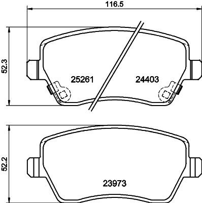 MINTEX Brake pad set Article number: MDB3186 cheaply