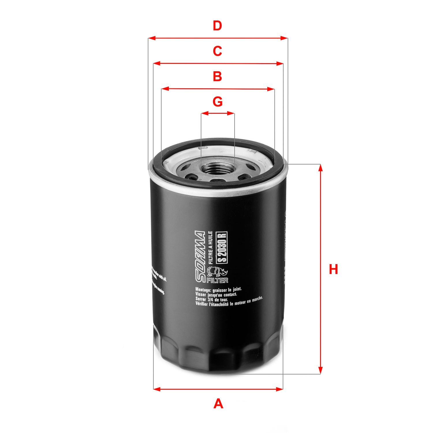 SOFIMA Oil filter Article number: S 2030 R cheaply