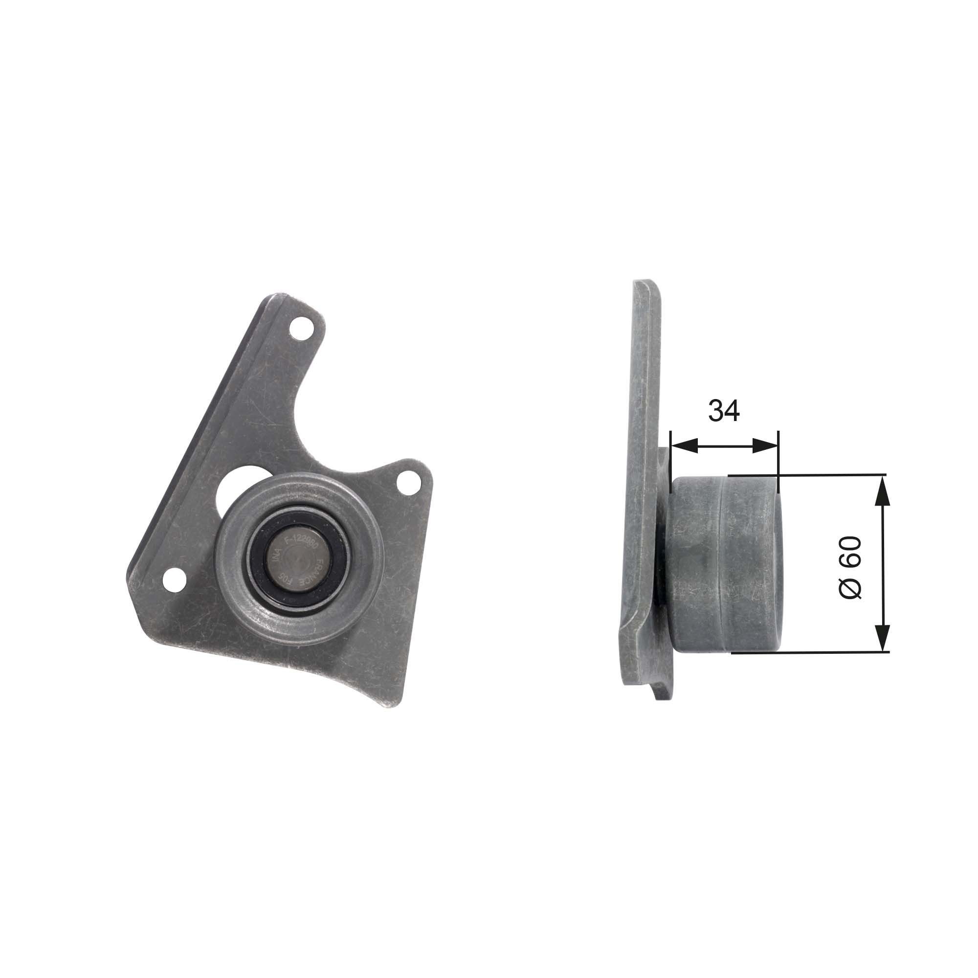 GATES Timing belt deflection pulley Article number: T42069 cheaply