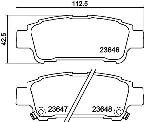MINTEX Bremseklosser artikkelnummer: MDB2115 billig