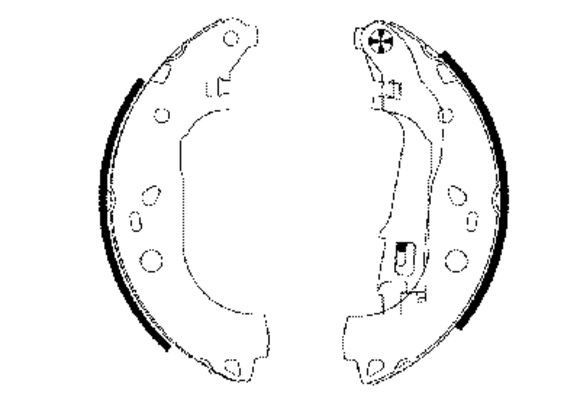 TEXTAR Brake Shoe Set Article number: 91062000 cheaply
