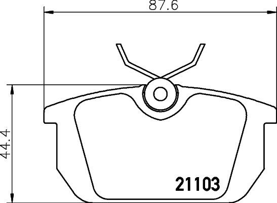 MINTEX Brake pad set Article number: MDB1309 cheaply