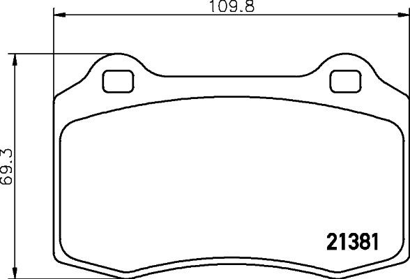 MINTEX Brake pad set Article number: MDB2221 cheaply