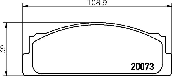 MINTEX Bremseklosser artikkelnummer: MDB1013 billig