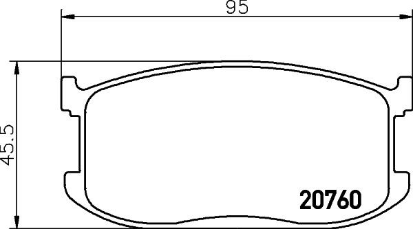 MINTEX Piduriklotsid Artikli number: MDB1188 soodsalt