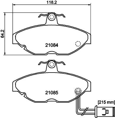 MINTEX Brake pad set Article number: MDB1224 cheaply