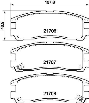 MINTEX Brake pad set Article number: MDB1481 cheaply