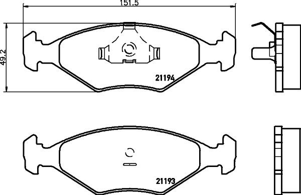 MINTEX Brake pad set Article number: MDB1513 cheaply