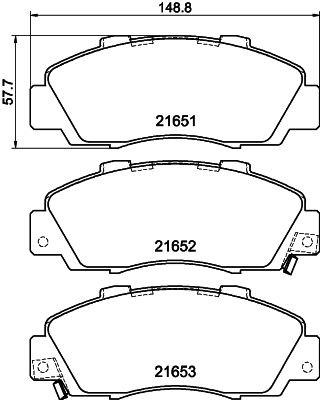 MINTEX Brake pad set Article number: MDB1543 cheaply