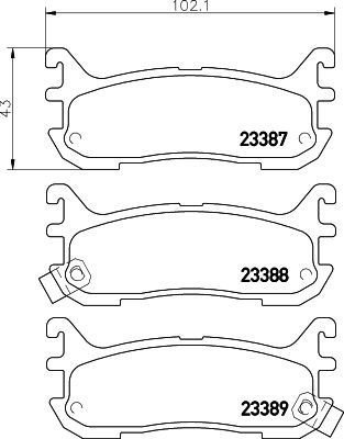 MINTEX Piduriklotsid Artikli number: MDB1705 soodsalt