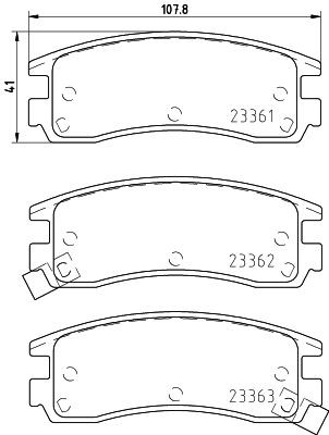 MINTEX Brake pad set Article number: MDB1825 cheaply