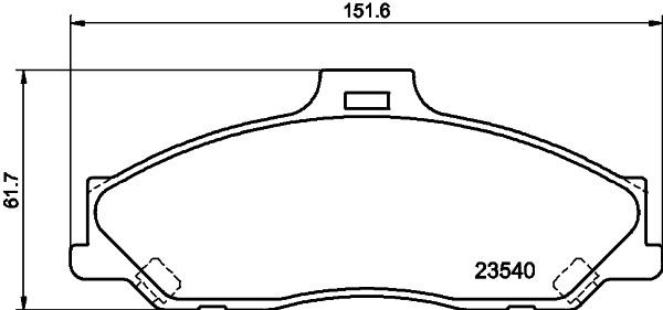 MINTEX Brake pad set Article number: MDB2053 cheaply