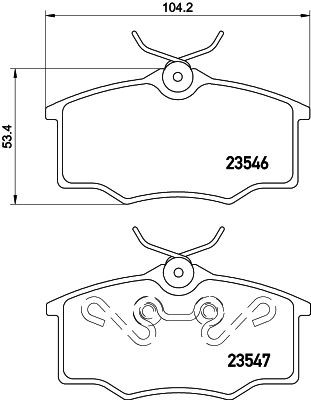 MINTEX Brake pad set Article number: MDB2127 cheaply