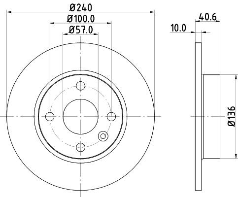MINTEX Brake disc Article number: MDC1519 cheaply