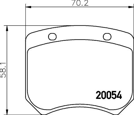 MINTEX Brake pad set Article number: MLB20 cheaply