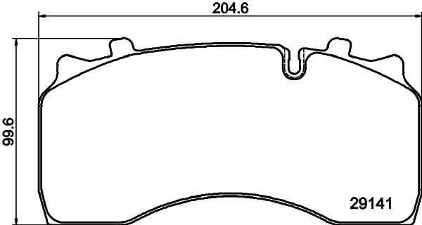 TEXTAR Brake pad set Article number: 2914106 cheaply