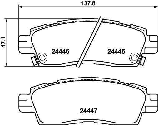 MINTEX Brake pad set Article number: MDB2219 cheaply