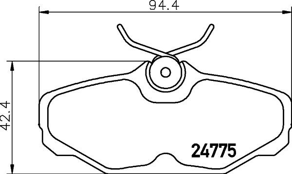 MINTEX Brake pad set Article number: MDB2384 cheaply