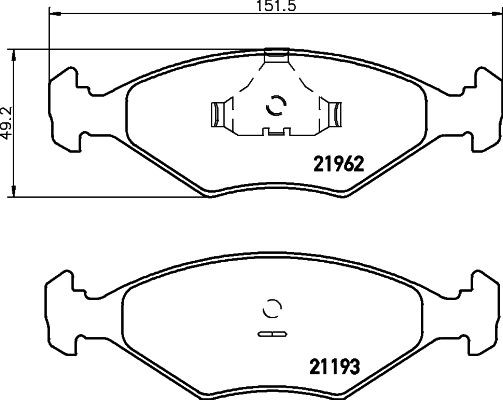 MINTEX Brake pad set Article number: MDB2904 cheaply