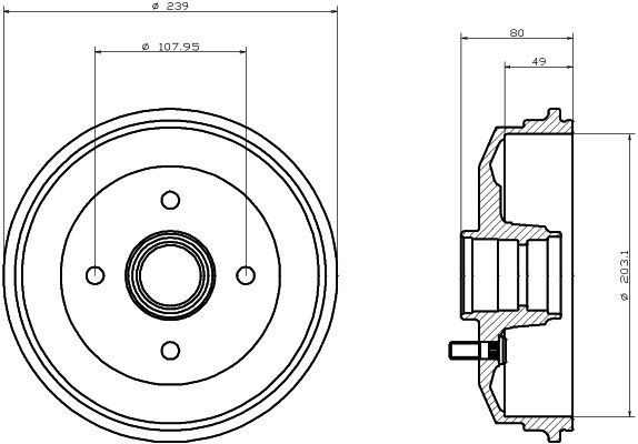 TEXTAR Brake disc Article number: 92154200 cheaply